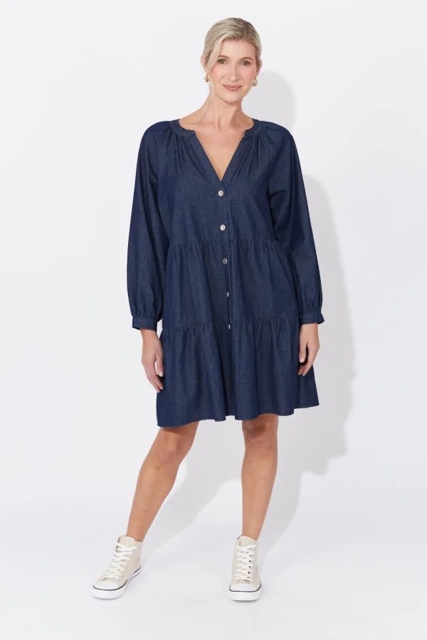Haven Austin Denim Dress - Indigo Online