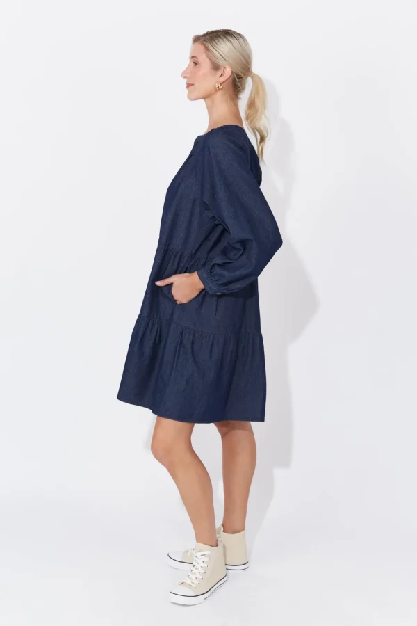 Haven Austin Denim Dress - Indigo Online
