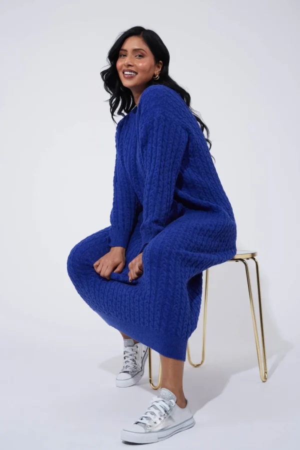 Haven Cadiz Knit Dress - Cobalt Outlet