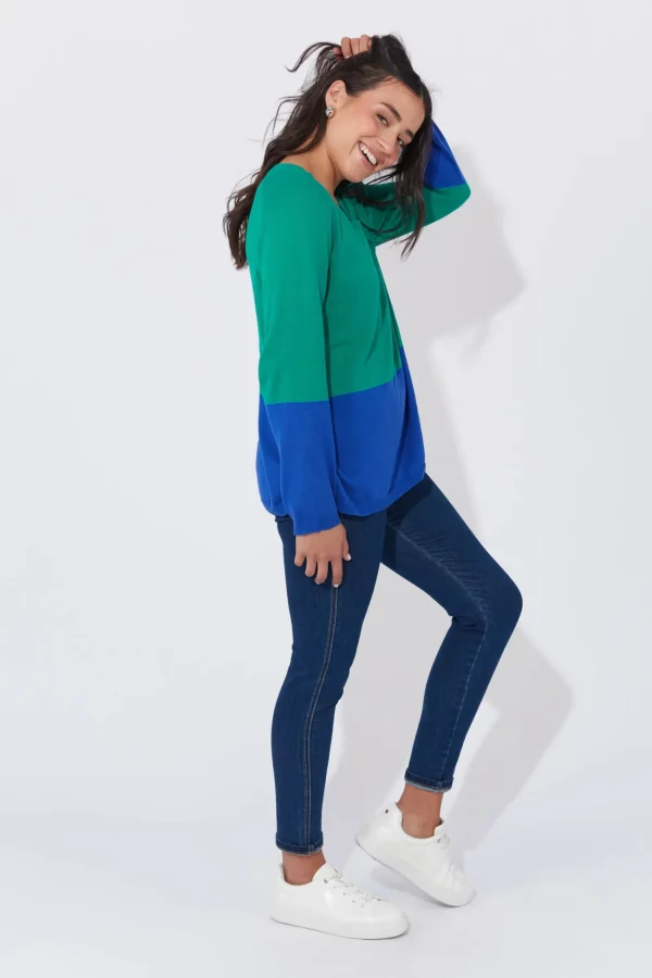 Haven Casablanca Block Knit - Blue/Oasis Discount