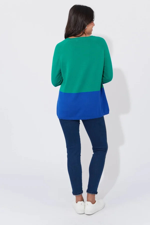 Haven Casablanca Block Knit - Blue/Oasis Discount