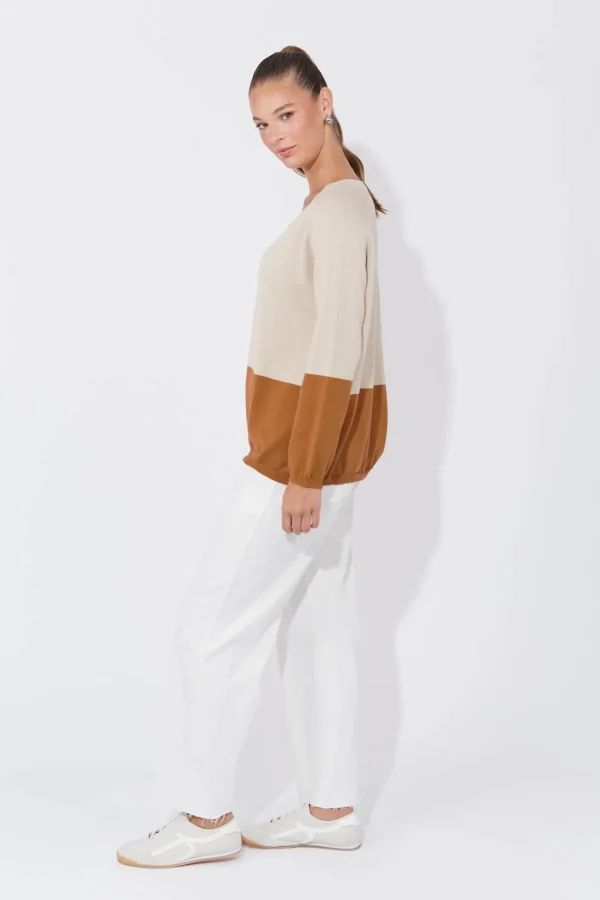 Haven Casablanca Block Knit - Sand/Dune Hot