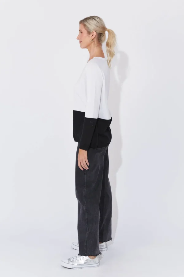 Haven Casablanca Block Knit - White/Kohl New