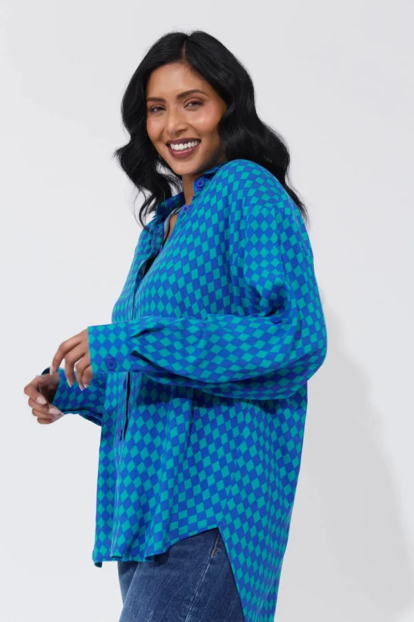 Haven Casablanca Shirt - Blue/Oasis Online