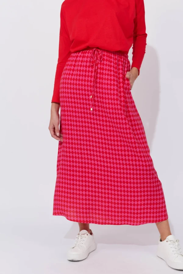 Haven Casablanca Skirt - Chilli/Pink Online