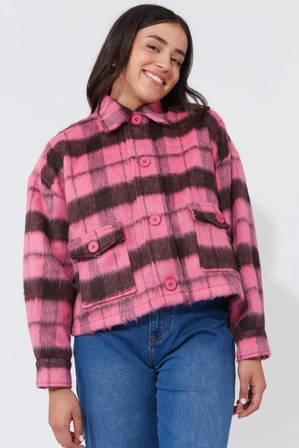 Haven Daytona Crop Jacket - Pink Best