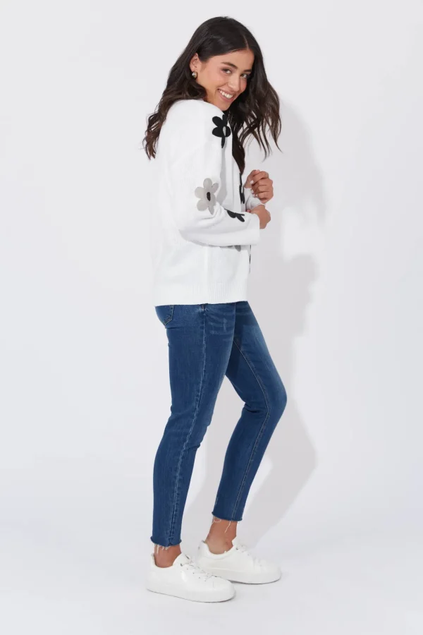 Haven Delphi Jumper - White/Kohl Sale
