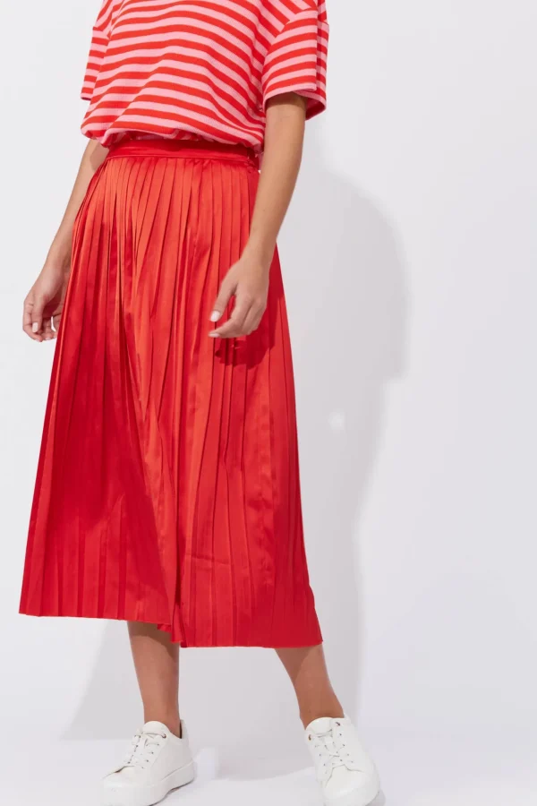 Haven Doha Pleated Skirt - Chilli Sale