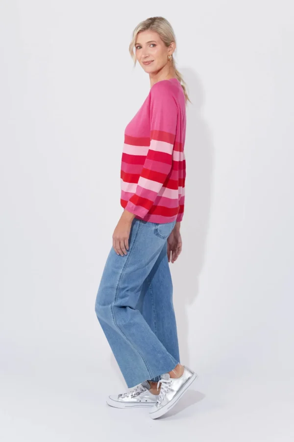 Haven Florida Stripe Jumper - Pink Sale