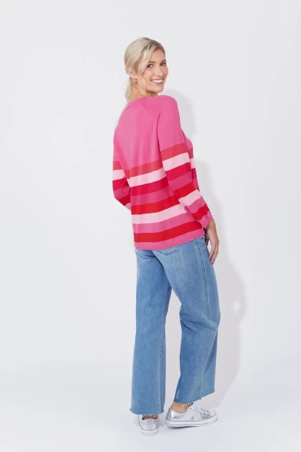 Haven Florida Stripe Jumper - Pink Sale