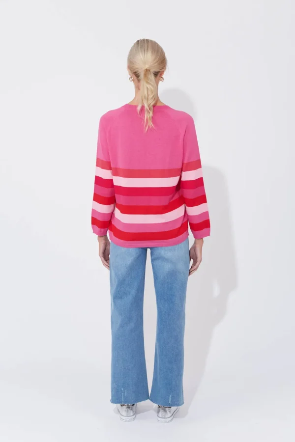 Haven Florida Stripe Jumper - Pink Sale