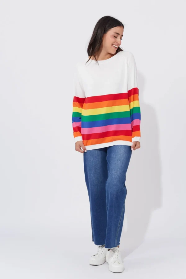 Haven Florida Stripe Jumper - Rainbow Discount