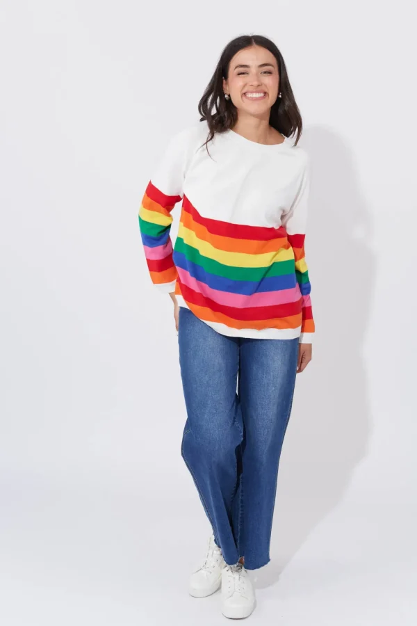 Haven Florida Stripe Jumper - Rainbow Discount