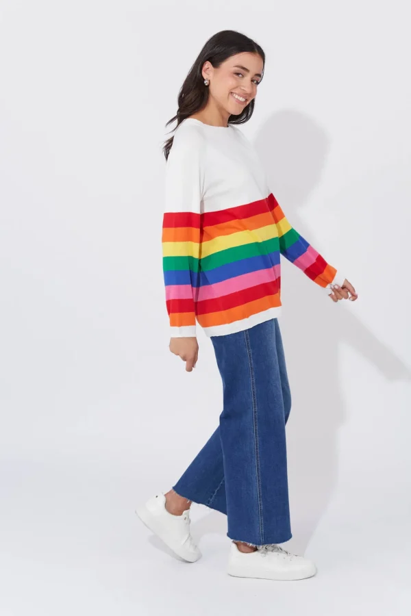 Haven Florida Stripe Jumper - Rainbow Discount