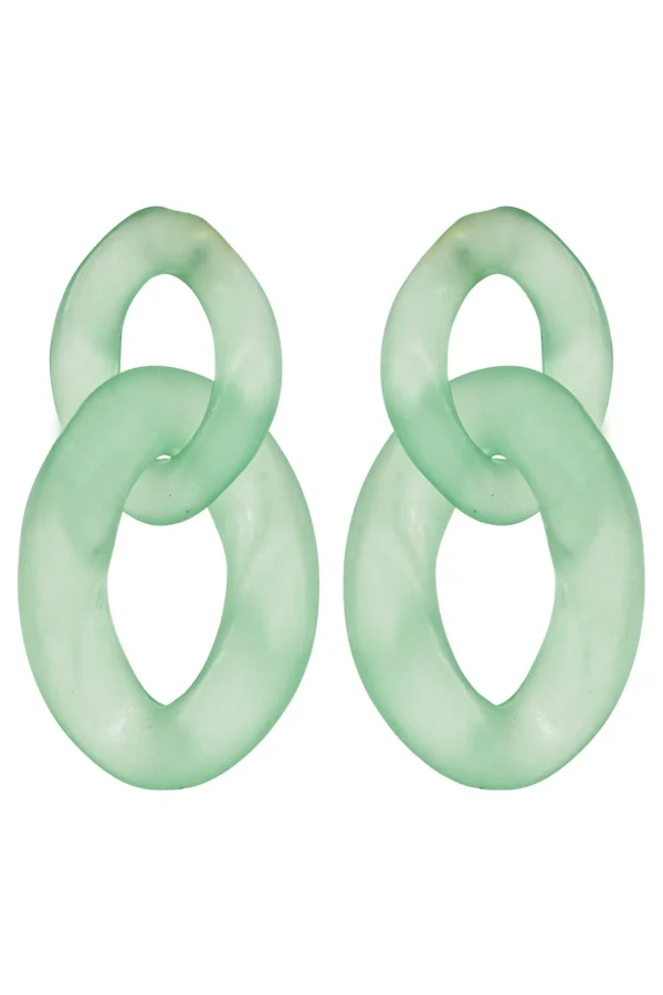 Haven Isola Link Earring - Verde Sale
