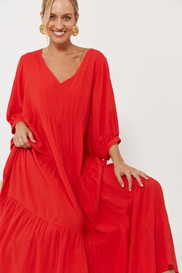 Haven Isola Tiered Maxi Dress - Negroni Sale