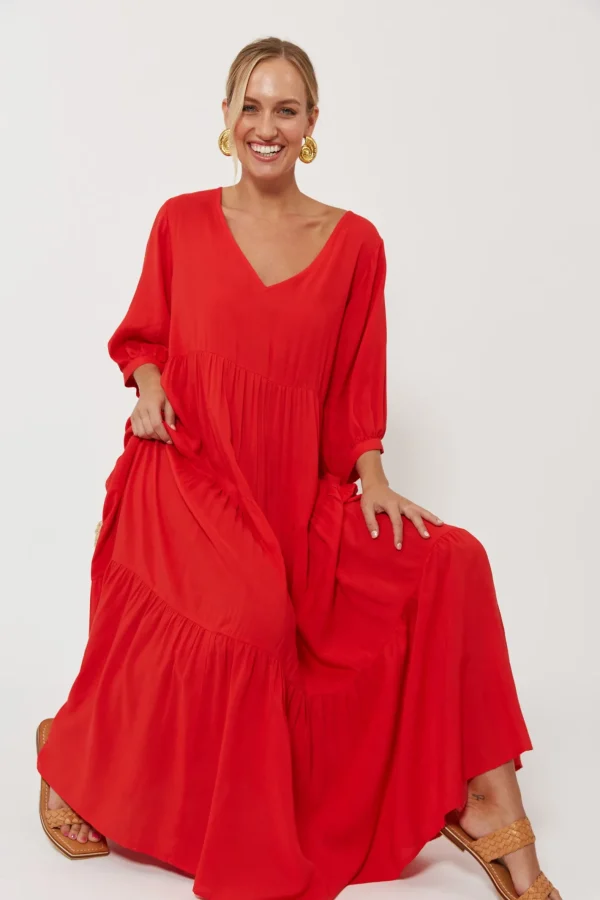 Haven Isola Tiered Maxi Dress - Negroni Sale
