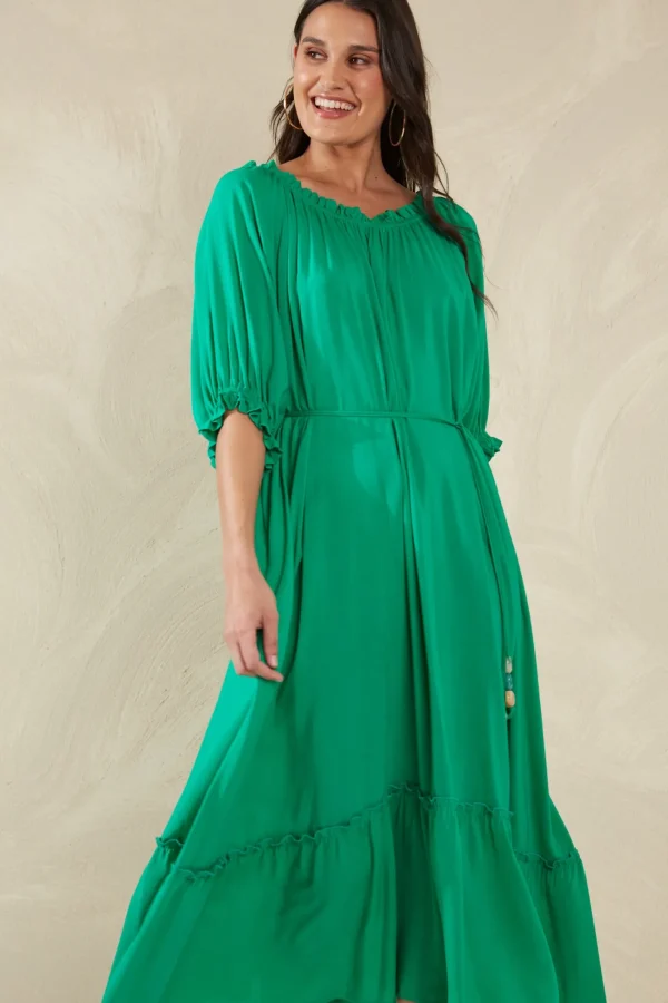 Haven Lipari Dress - Verde Sale
