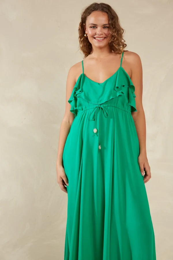 Haven Lipari Frill Maxi - Verde Hot