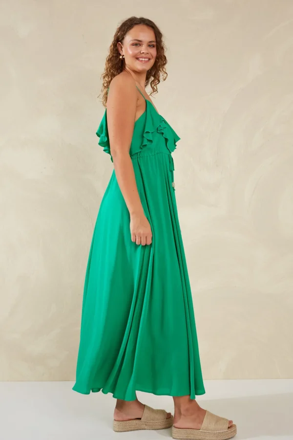 Haven Lipari Frill Maxi - Verde Hot