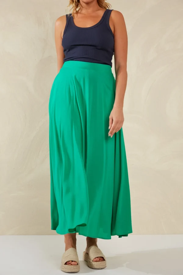 Haven Lipari Maxi Skirt - Verde Fashion