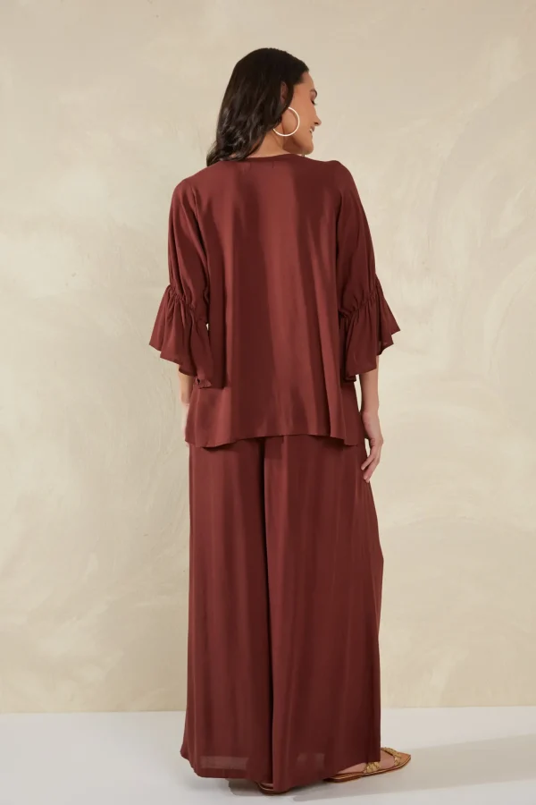 Haven Palermo Ruched Top - Espresso Hot