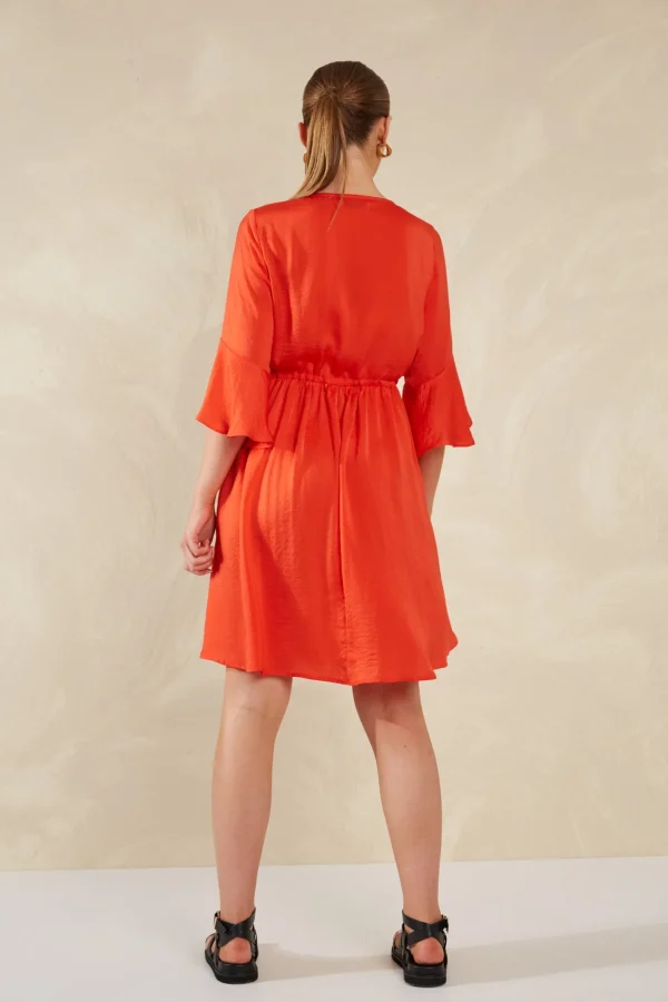 Haven Portofino Tie Dress - Aperol Fashion