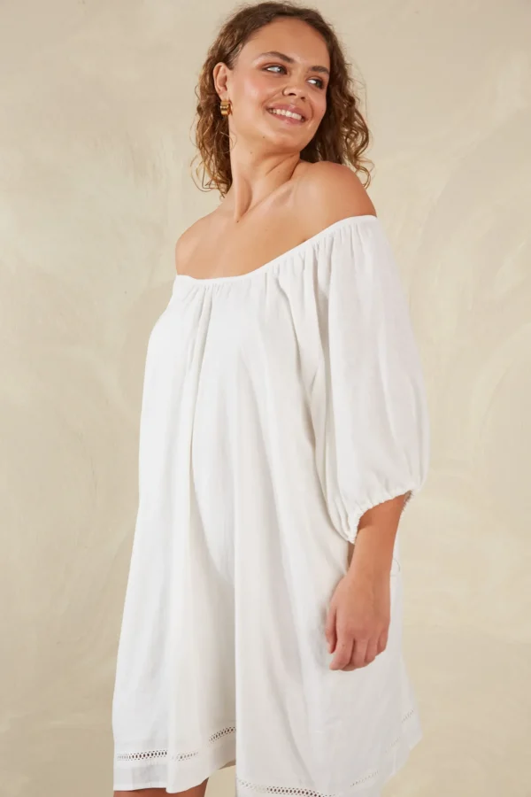 Haven Sardinia Relaxed Dress - Bianco Hot